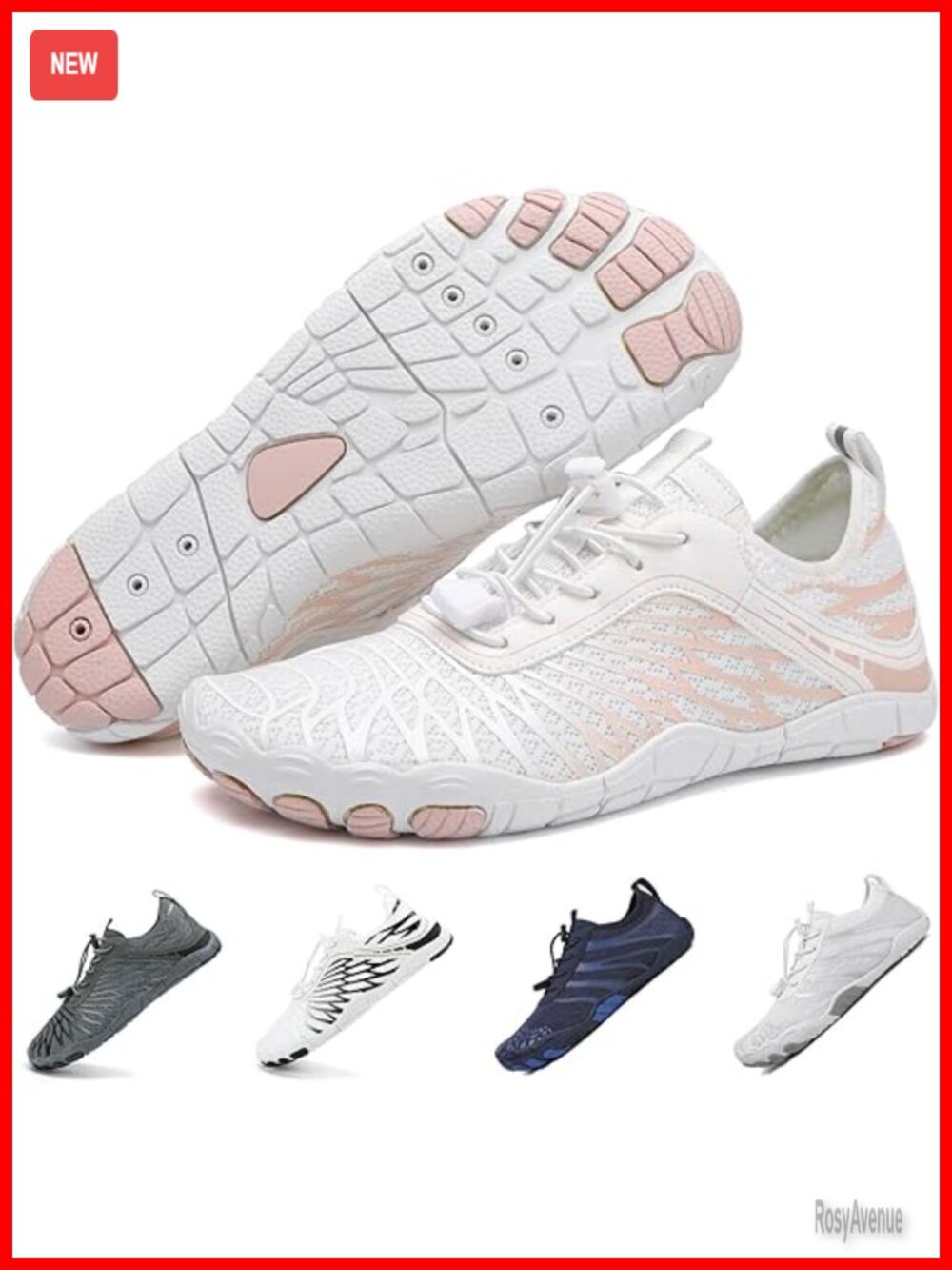 Barefoot Water Shoes Breathable Non-Slip Athletic Wide Toe Lightweight for